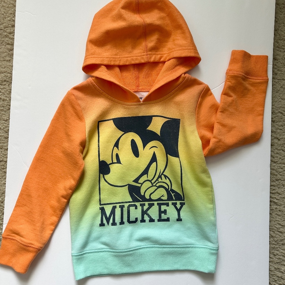 Toddler Boy Mickey Mouse Hoodie Lightweight